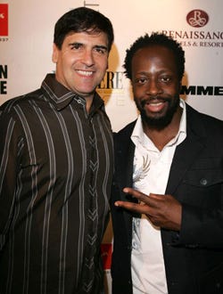Mark Cuban and Wyclef Jean - The 2005 Toronto Film Festival "HD Net Films" party, September 12, 2005