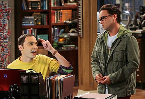 The Big Bang Theory - Season 4 - "The Irish Pub Formulation" - Johnny Galecki, Jim Parsons