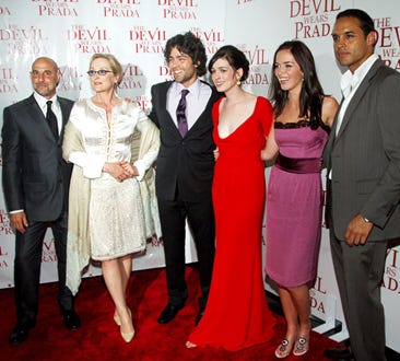 Stanley Tucci, Meryl Streep, Adrian Grenier, Anne Hathaway, Emily Blunt and Daniel Sunjata - "The Devil Wears Prada"  premiere, June 19, 2006