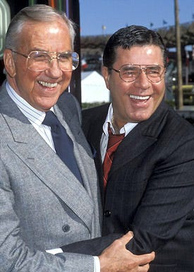 Ed McMahon and Jerry Lewis - "The American Tail" for Jerry's Kids Salute to 25th Anniversary of Universal Studios in Los Angeles, May 24, 1990
