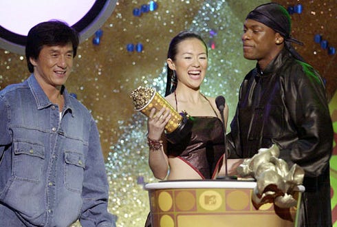 Jackie Chan, Zhang Ziyi, & Chris Tucker - The 2001 MTV Movie Awards