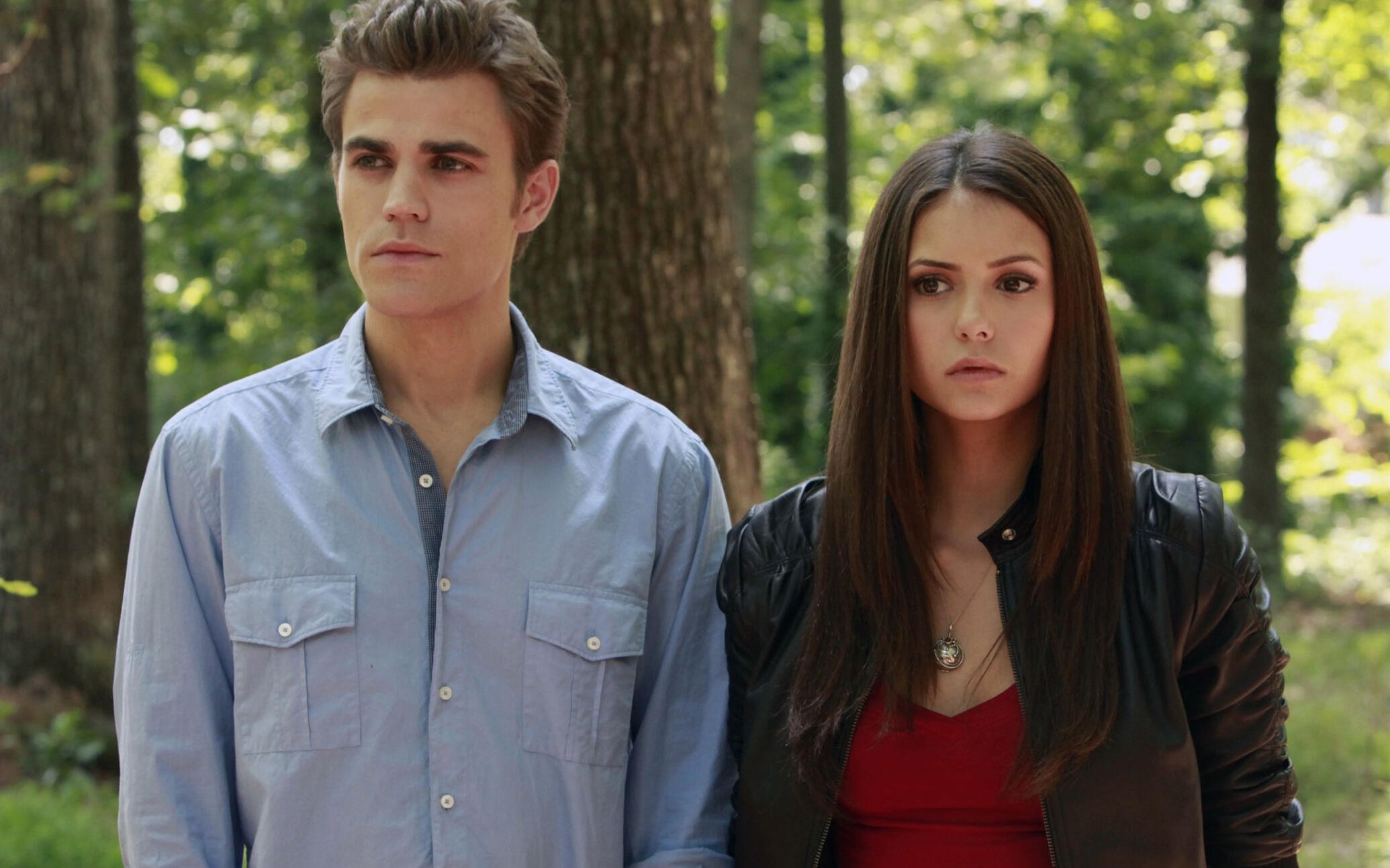 Paul Wesley and Nina Dobrev, The Vampire Diaries
