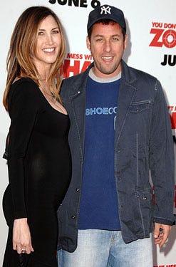 Adam and jackie Sandler - The "You Don't Mess With the Zohan" premiere, May 28, 2008