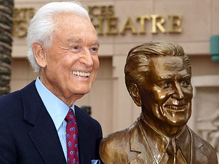 Bob Barker - Installation of Bob Barker Statue at the Academy of Television Arts & Sciences Hall of Fame Plaza, July 8, 2004