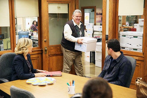 Parks and Recreation - Season 6 - "Doppelgangers" - Amy Poehler , Jim O'Heir and Billy Eichner