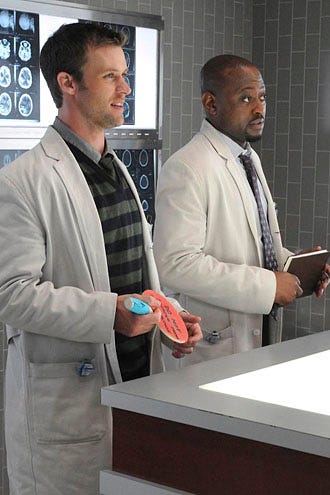 House - Season 7 - "Fall From Grace" - Jesse Spencer as Chase and Omar Epps as Foreman