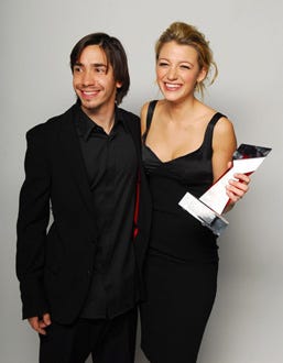 Justin Long and Blake Lively - Hollywood Life's Breakthrough of the Year Awards, Dec. 2006