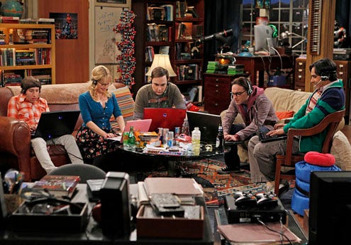 The Big Bang Theory - Season 5 - "The Weekend Vortex" - Simon Helberg, Melissa Rauch, Jim Parsons, Johnny Galecki, Kunal Nayyar