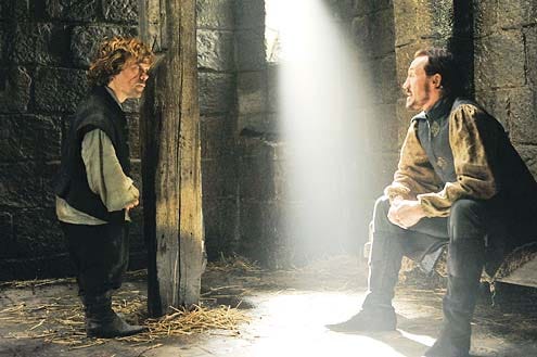 Game of Thrones - Season 4 - "Mockingbird" - Peter Dinklage and Jerome Flynn
