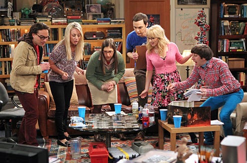 The Big Bang Theory - Season 6 - "The Love Spell Potential" - Johnny Galecki, Kaley Cuoco, Mayim Bialik, Jim Parsons Melissa Rauch and Simon Helberg