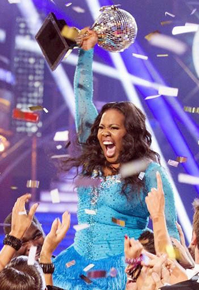Glee's Amber Riley Fights Through the Pain to Win Dancing With the Stars