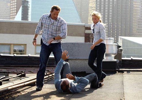Chase - Season 1 - "Under the Radar" - Cole Hauser as Jimmy Godfrey and Kelli Giddish as Annie Frost