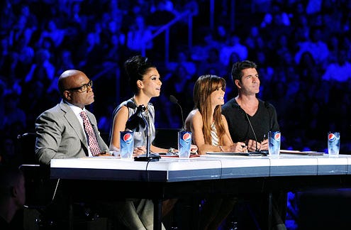 The X Factor - Season 1 - L.A. Reid, Nicole Scherzinger, Paula Abdul and Simon Cowell