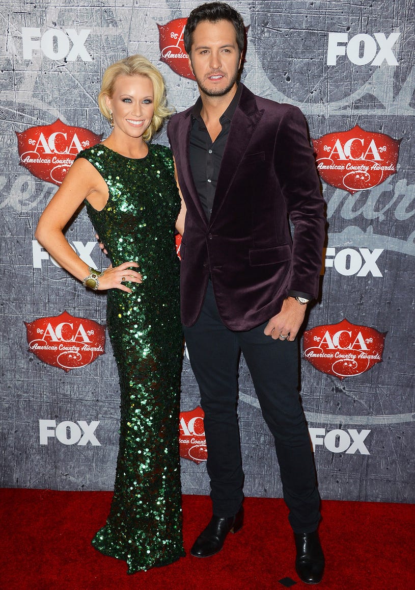 Caroline Boyer and Luke Bryan - 2012 American County Awards in Las Vegas, Nevada, December 10, 2012