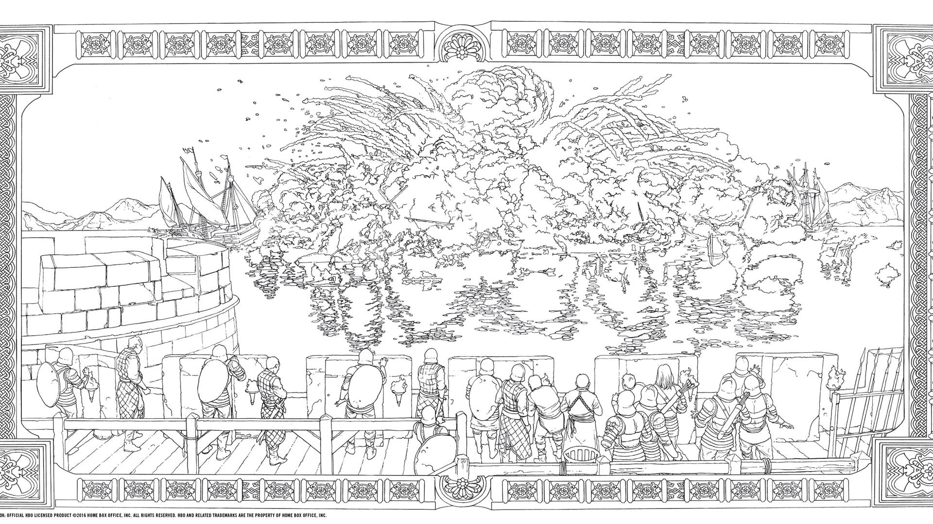 ​HBO's Game of Thrones Coloring Book: The Battle of the Blackwater  ​