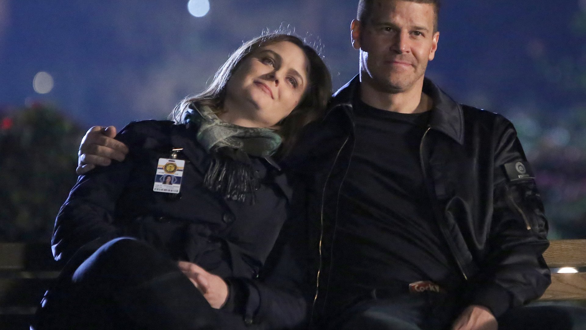 Emily Deschanel and David Boreanaz, Bones