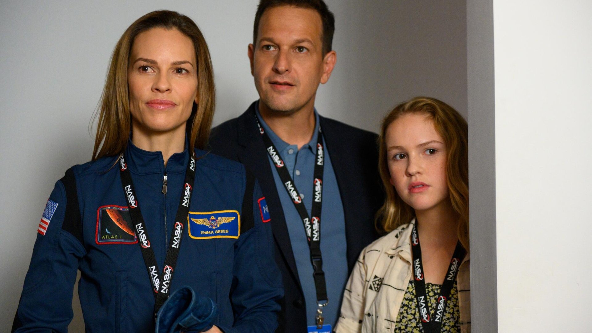 Hilary Swank, Josh Charles, and Talitha Bateman, Away
