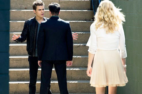 The Vampire Diaries - Season 4 - "O Come, All Ye Faithful" - Paul Wesley, Michael Trevino and Candice Accola