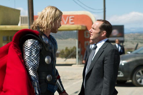 Thor - Chris Hemsworth and Clark Gregg