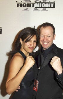 Kim Fey and Donnie Wahlberg - Celebrity Fight Night XI, April 2005