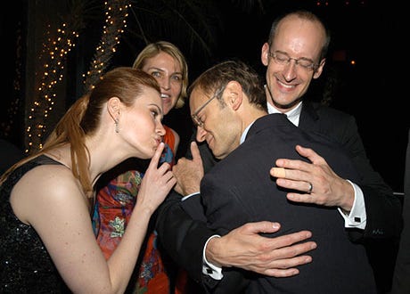 Sarah Paulson, David Hyde Pierce and Peyton Reed - The 2003 Tribeca Film Festival "Down With Love" after party, May 6, 2003