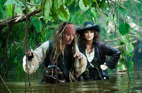 Pirates of the Carribean: On Stranger Tides - Johnny Depp and Penelope Cruz