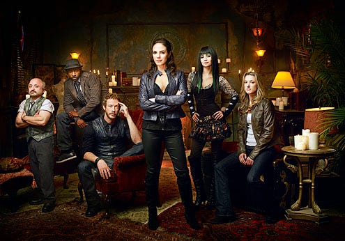 Lost Girl - Richard Howland as Trick, K.C. Collins as Detective Hale, Kris Holden-ried as Dyson, Anna Silk as Bo, Ksenia Solo as Kenzi and Zoie Palmer as Lauren