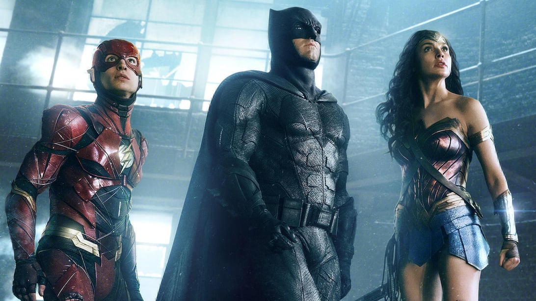 Ezra Miller, Ben Affleck, Gal Gadot, Justice League
