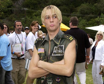 Aaron Carter - "A Time for Heroes" Celebrity carnival benefit, June 8, 2003