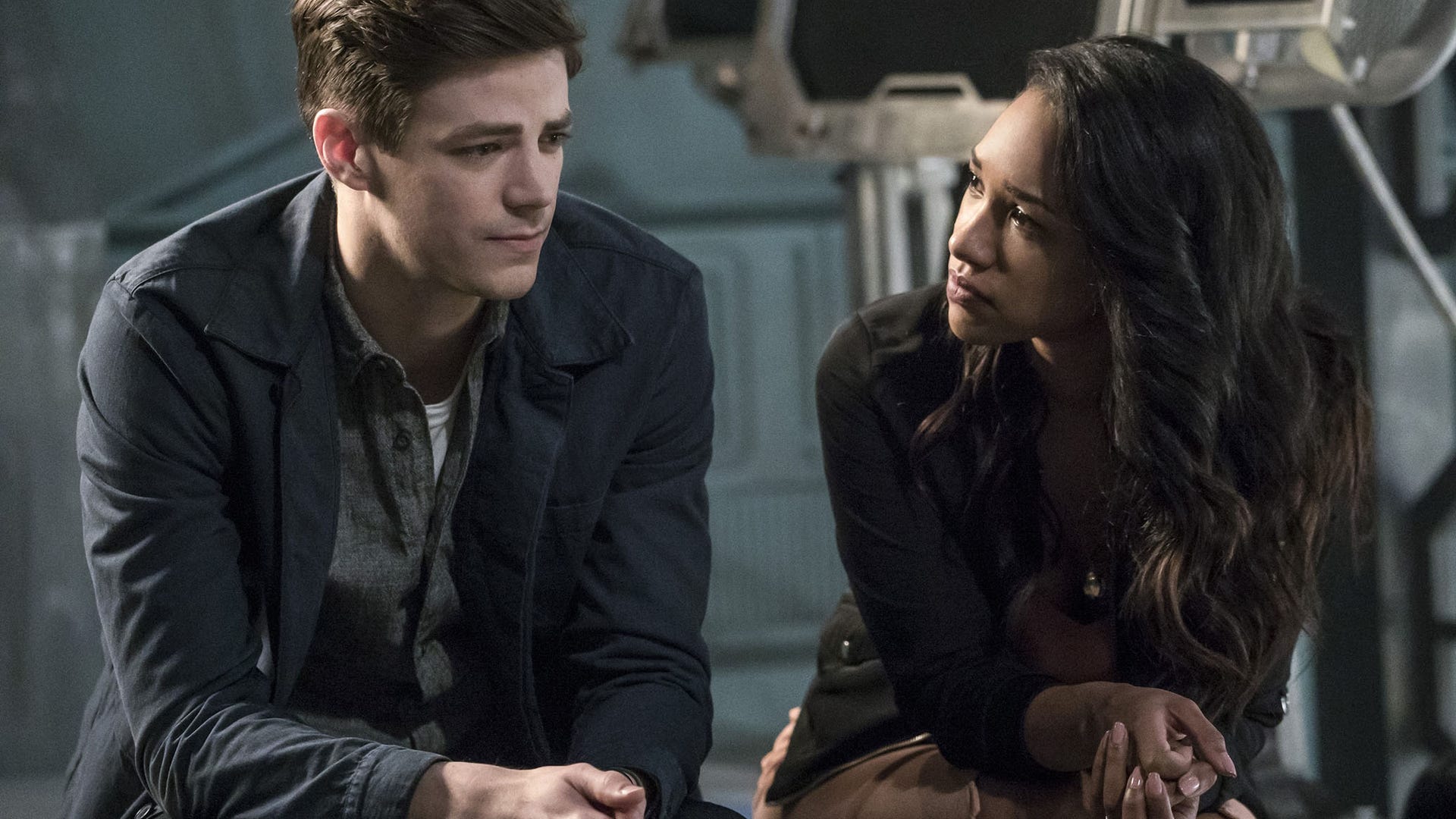 Grant Gustin and Candice Patton, The Flash
