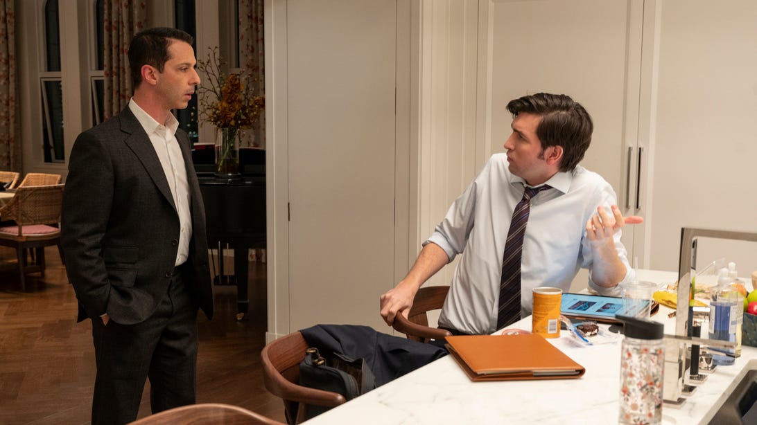 Jeremy Strong and Nicholas Braun, Succession