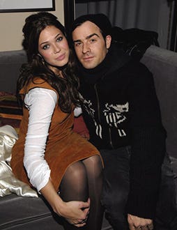 Mandy Moore and Justin Theroux - Hollywood Life House Cocktail Party, Jan. 2007
