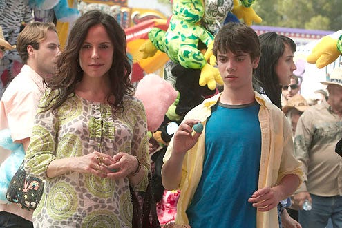 Weeds - Season 6 - "Pinwheels and Whirligigs" - Mary-Louise Parker as Nancy Botwin and Alexander Gould as Shane Botwin