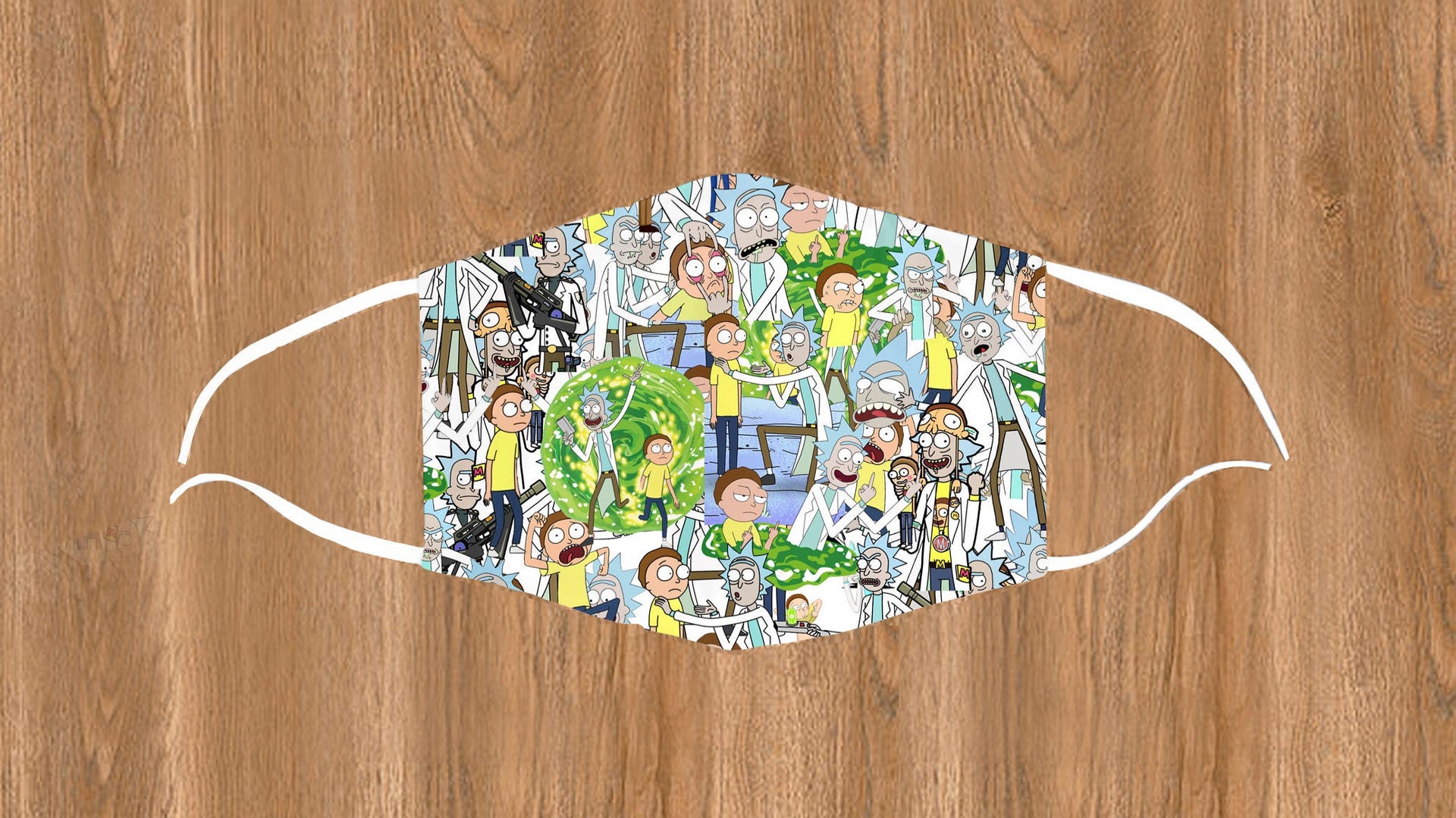 Rick and Morty Face Mask