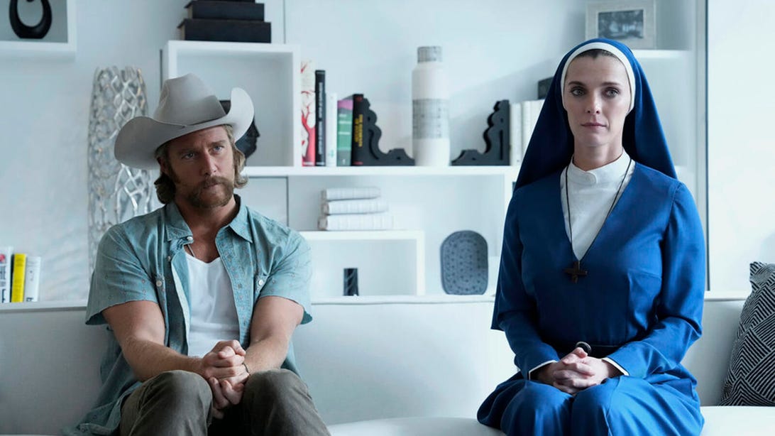 Mrs. Davis Review: Brilliantly Silly Series About a Nun Fighting AI Will Win Your Devotion
