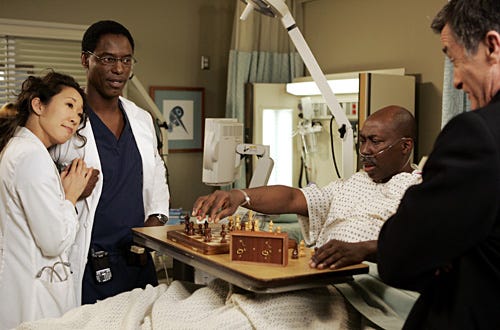 Grey's Anatomy - "Time After Time" - Sandra Oh, Isaiah Washington, Brent Jennings, Roger Rees