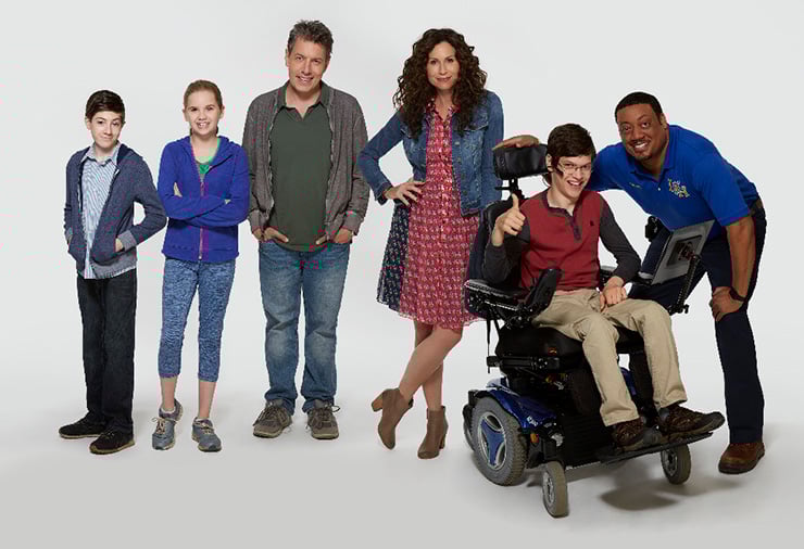 Mason Cook, Kyla Kennedy, John Ross Bowie, Minnie Driver, Micah Fowler and Cedric Yarbrough, Speechless