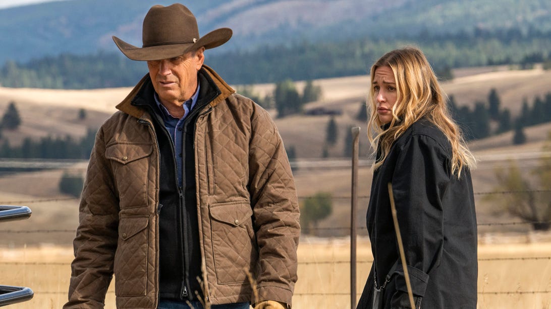 Kevin Costner and Piper Perabo, Yellowstone