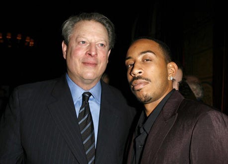 Al Gore and Chris Bridges - Pre-Oscar Party, Feb. 2007