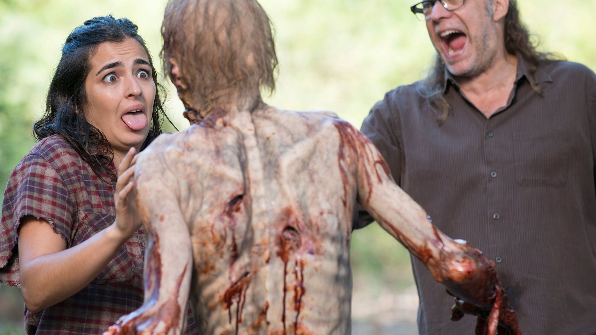 Alanna Masterson and Greg Nicotero, The Walking Dead