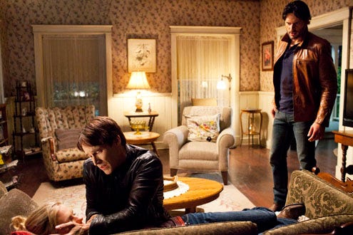 True Blood - Season 4 - "Run" - Anna Paquin, Stephen Moyer and Joe Manganiello