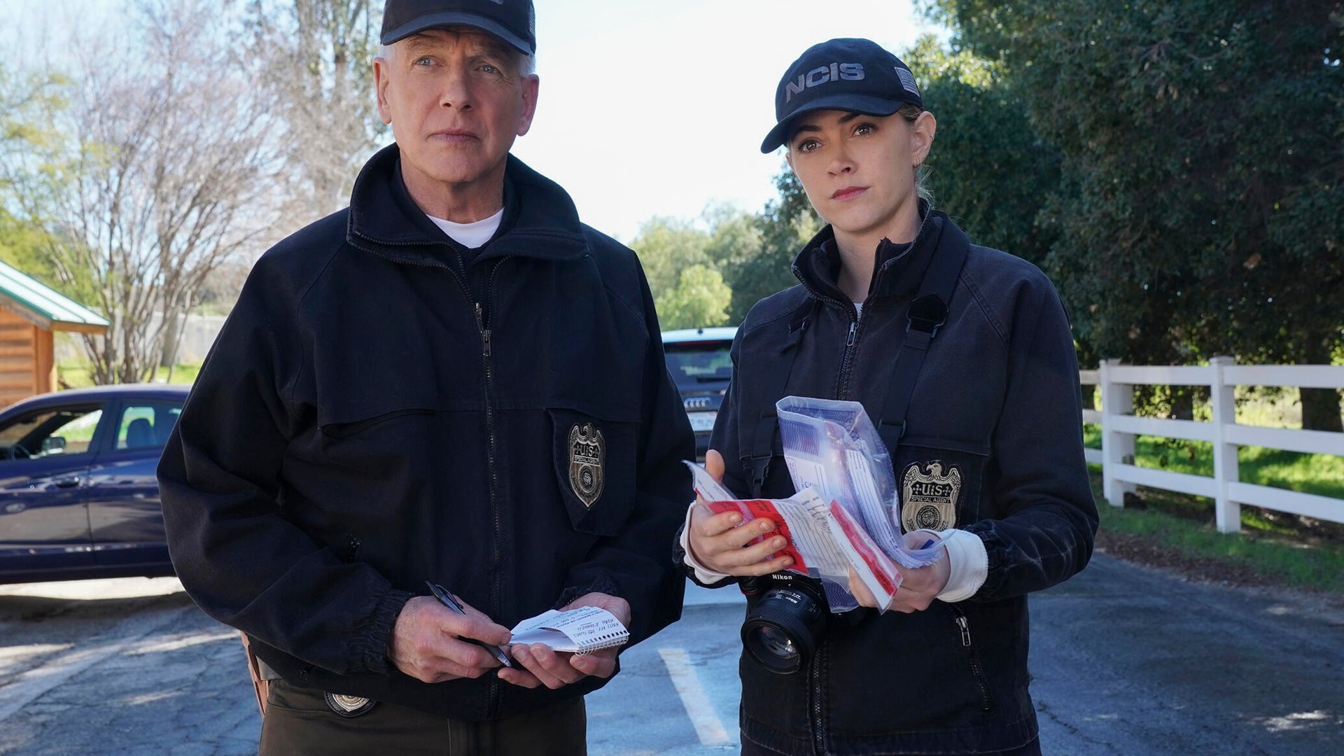 Mark Harmon and Emily Wickersham, NCIS
