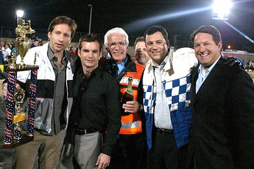 David Duchovny, Jeff Gordon, Uncle Frank, Cousin Sal, Jimmy Kimmel and Chris Myers - Jimmy Kimmel Live, April 28, 2004