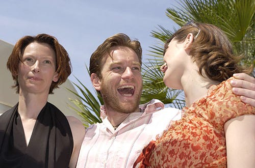 Tilda Swinton, Ewan McGregor, and Emily Mortimer - 2003 Cannes Film Festival