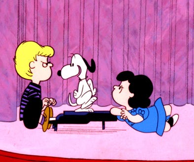 A Charlie Brown Christmas - Schroeder, Snoopy and Lucy