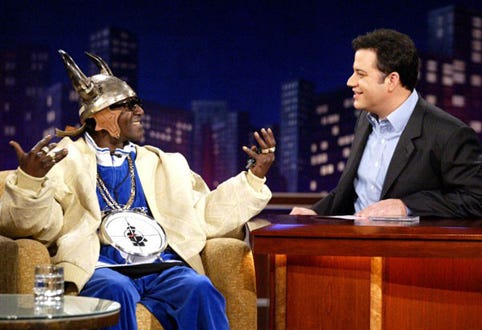 Flavor Flav and Jimmy Kimmel - "Jimmy Kimmel Live" show,  March 2005