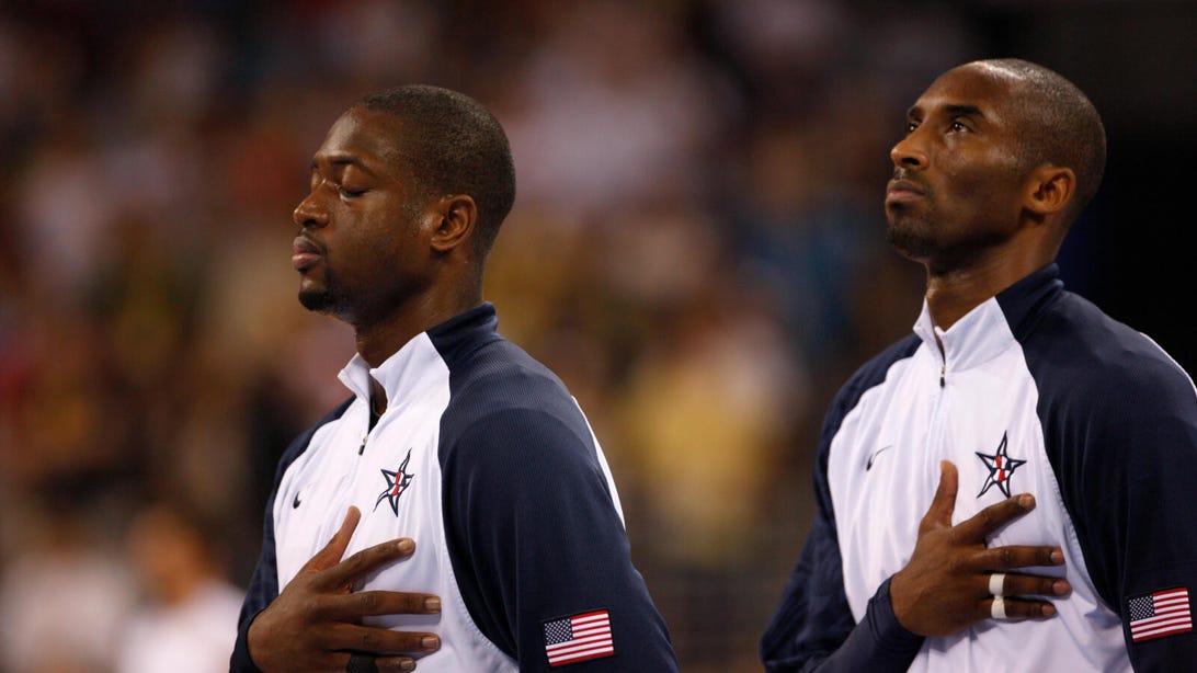 Dwyane Wade and Kobe Bryant, The Redemption Team