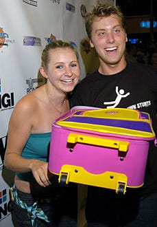 Beverley Mitchell and Lance Bass - NSYNC's Challenge for the Children in Miami Beach, July 23, 2004