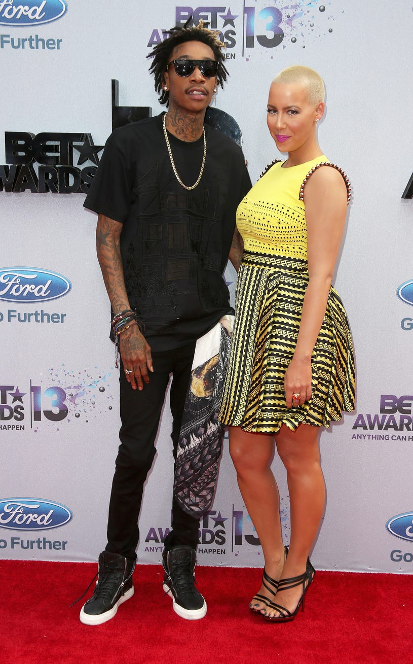 Wiz Khalifa and Amber Rose - 2103 BET Awards in Los Angeles, California, June 30, 2013