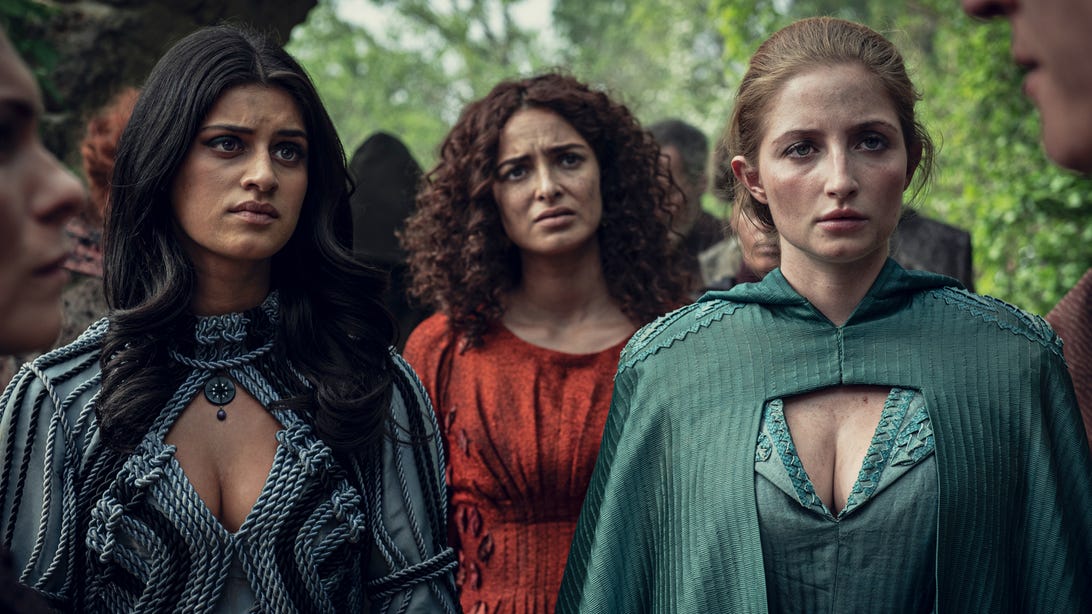 Anya Chalotra, Anna Shaffer, and Therica Wilson-Read, The Witcher